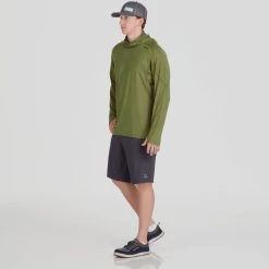 NRS Silkweight Varial Hoodie - Men's -Western Mountaineering shop 10008 04 Olive Model Front 092121 2000x2000 RSZ 20319.1647987447