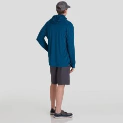 NRS Silkweight Varial Hoodie - Men's -Western Mountaineering shop 10008 04 Poseidon Model Back 092121 2000x2000 RSZ 79241.1647987430