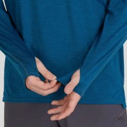 NRS Silkweight Varial Hoodie - Men's -Western Mountaineering shop 10008 04 Poseidon Model Detail 092121 2000x2000 RSZ 10782.1647987431