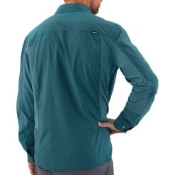 NRS Long Sleeve Guide Shirt - Men's (Spring 2022) -Western Mountaineering shop 10012 02 Atlantic Model Back 081220 2000x2000 rsz 23607.1647975369.1280.1280 43389.1660175750