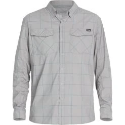 NRS Long Sleeve Guide Shirt - Men's -Western Mountaineering shop 10012 02 Sharkskin Large Front 102021 2000x2000 rsz 63668.1647975369