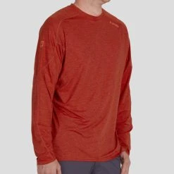 NRS Silkweight Long-Sleeve Shirt - Men's -Western Mountaineering shop 10114 05 Kio Model FrontCrop 102121 2000x2000 rsz 76606.1654628775