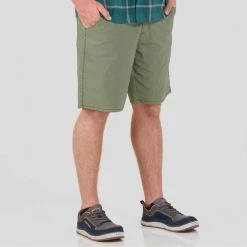 NRS Canyon Short - Men's -Western Mountaineering shop 10153 02 Olive Model FrontCrop 112321 2000x2000 rsz 61094.1677177649