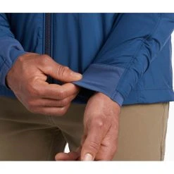 KUHL The One Jacket - Men's 19 KUHL The One Jacket - Men's -Western Mountaineering shop 1145 ms the one jacket stormblue detail 1 rsz 61190.1645304316