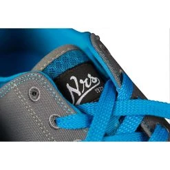 NRS Vibe Water Shoes - Men's (Spring 2022) -Western Mountaineering shop 30046 01 gray logocloseup 121916 2000x2000 rsz 50065.1626823251