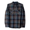 KAVU Buffaroni Flannel Shirt - Men's -Western Mountaineering shop 5105 RAVEN 55196.1658255405