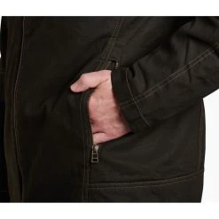 KUHL Law Fleece Lined Hoody - Men's (Fall 2022) -Western Mountaineering shop 7363 Law Fleece Lined Hoody Espresso Detail 3 rsz 65743.1668034006