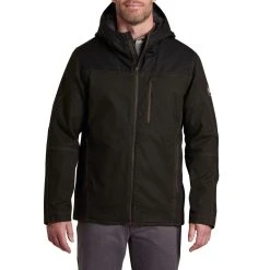 KUHL Law Fleece Lined Hoody - Men's (Fall 2022) -Western Mountaineering shop 7363 Law Fleece Lined Hoody Espresso Front rsz 59046.1668034006