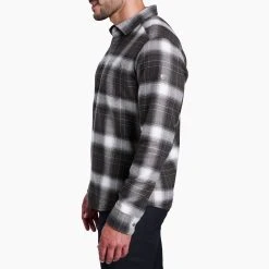 KUHL Law Flannel Long Sleeve - Men's (Fall 2022) -Western Mountaineering shop 7373 Law Flannel LS Aged Oak Side rsz 70884.1676589436