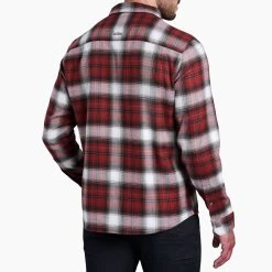 KUHL Law Flannel Long Sleeve - Men's (Fall 2022) -Western Mountaineering shop 7373 Law Flannel LS Oxblood Back rsz 09675.1676589436