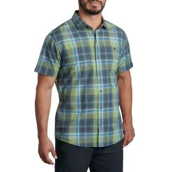 KUHL Styk Short Sleeve - Men's (Spring 2022) -Western Mountaineering shop 7383 EVGR P1 37355 rsz 33344.1658338063