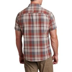 KUHL Styk Short Sleeve - Men's (Spring 2022) -Western Mountaineering shop 7383 styk Campfire Red back rsz 66426.1658338118