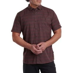 KUHL Persuadr Short Sleeve - Men's -Western Mountaineering shop 7428 persuadr ss magma red front pdp photo rsz 84263.1677019687