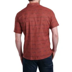 KUHL Thrive Short Sleeve - Men's -Western Mountaineering shop 7462 thrive ss sundried tomato back pdp photo rsz 44133.1677020085