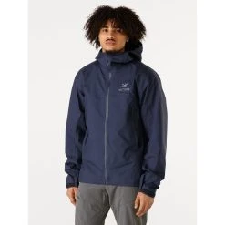 Arc'teryx Beta Jacket - Men's -Western Mountaineering shop Beta Jacket Black Sapphire Front View rsz 90522.1675990461