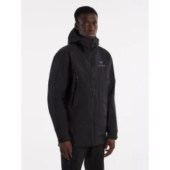 Arc'teryx Beta Long Jacket - Men's -Western Mountaineering shop Beta Long Jacket Black Front View rsz 15384.1674858226