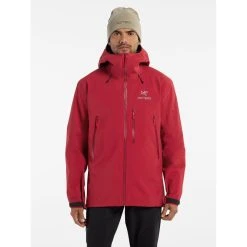 Arc'teryx Beta SV Jacket - Men's -Western Mountaineering shop Beta SV Jacket Bordeaux Front View rsz 52411.1674857169