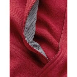Arc'teryx Covert Cardigan - Men's (Fall 2022) -Western Mountaineering shop Covert Cardigan Bordeaux Heather Fabric Detail rsz 91781.1671052278.1280.1280 76962.1675356208