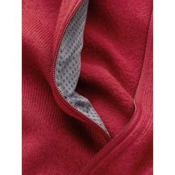 Arc'teryx Covert Cardigan - Men's -Western Mountaineering shop Covert Cardigan Bordeaux Heather Fabric Detail rsz 91781.1672788142