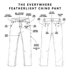 686 Everywhere Featherlight Chino Pant Slim Fit - Men's -Western Mountaineering shop EVERYWHERE FEATHERLIGHT PANT 63025.1677115842