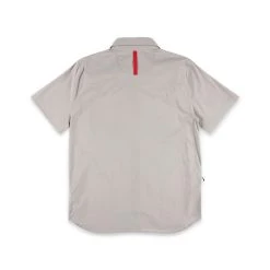 Topo Designs Global Shirt -Short Sleeve - Men's -Western Mountaineering shop Global Shirt Lt Gry Back RSZ 94929.1677189566