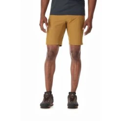 Rab Incline Light Shorts - Men's -Western Mountaineering shop Incline Light Shorts Cumin QFV 07 CMN on model rsz 27226.1647113740