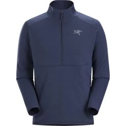Arc'teryx Kyanite AR 1/2 Zip - Men's -Western Mountaineering shop Kyanite AR 1 2 Zip Neck Black Sapphire rsz 85944.1675106953