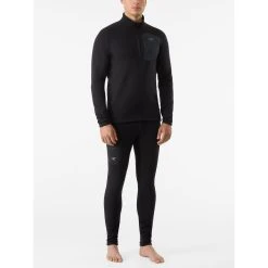 Arc'teryx Rho Heavyweight Bottom - Men's -Western Mountaineering shop Rho Heavyweight Bottom Black Front View rsz 42207.1674240776
