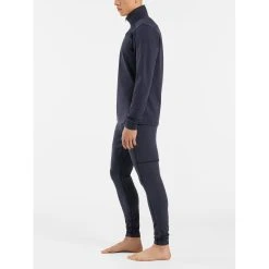 Arc'teryx Rho LT Bottom - Men's -Western Mountaineering shop Rho LT Bottom Black Sapphire Side View Left rsz 30582.1674862089
