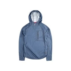 Topo Designs River Hoodie - Men's -Western Mountaineering shop River Hoodie Stone Blue Front RSZ 17305.1677193126