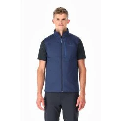 Rab Xenair Vest - Men's -Western Mountaineering shop Xenair Vest DeepInk QIP 03 DIK on model rsz 46108.1647047681