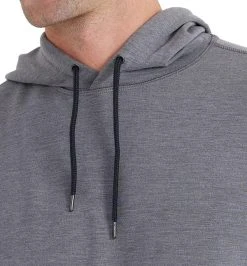 Free Fly Bamboo Fleece Pullover Hoody - Men's (Fall 2022) -Western Mountaineering shop fleece pullover hoody heather navy men top 3 600x 75454.1676489107
