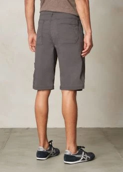 Prana Stretch Zion Short 10 Inch - Men's (Fall 2021) -Western Mountaineering shop m3st10117 charcoal alt 2 70442.1653340998