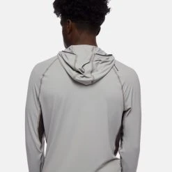 Black Diamond Alpenglow Pro Hoody - Men's -Western Mountaineering shop m alpenglow pro pewter hood detail rsz 20593.1675370763