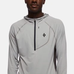 Black Diamond Alpenglow Pro Hoody - Men's -Western Mountaineering shop m alpenglow pro pewter zipper detail rsz 70876.1675370762