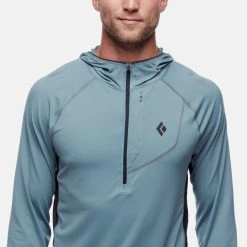Black Diamond Alpenglow Pro Hoody - Men's -Western Mountaineering shop m alpenglow pro storm blue zipper detail rsz 45424.1675370956
