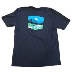 Backcountry Gear BCG Left Chest Logo Tee - 50/50 Blend - Men's -Western Mountaineering shop m small logo black2 back 73178.1626822373