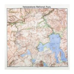 Liberty Mountain National Parks Topo Bandanas -Western Mountaineering shop s00526bandnat 1024x1024 rsz 94509.1677011056